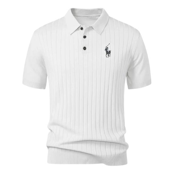 Polo in Maglia a Righe Premium