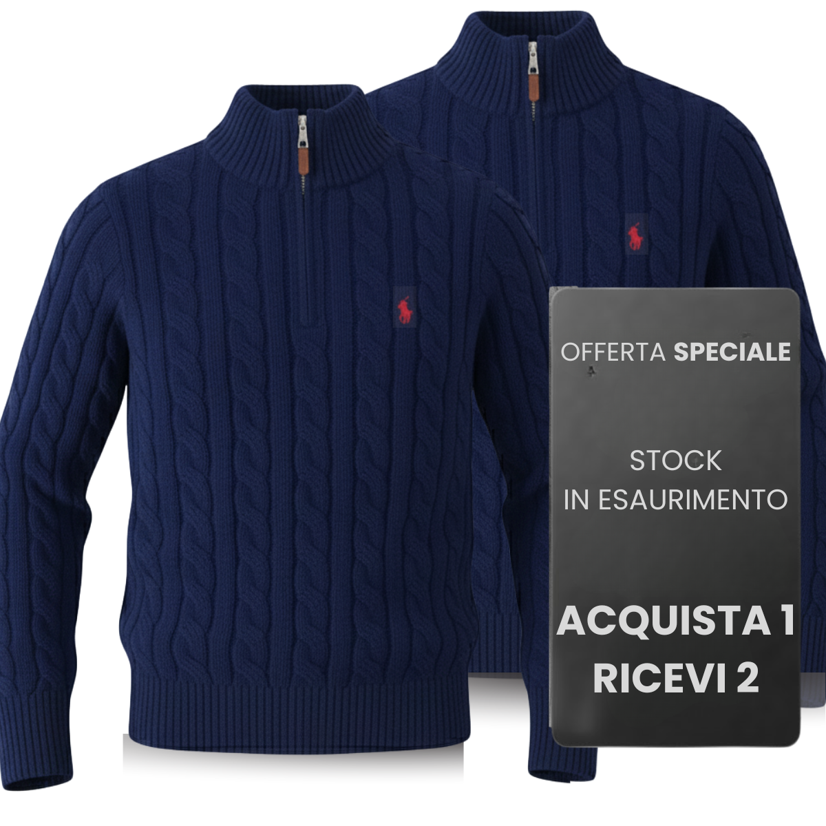 Maglione a Trecce in Cashmere (CLEARANCE) – Acquista 1, Ricevi 2