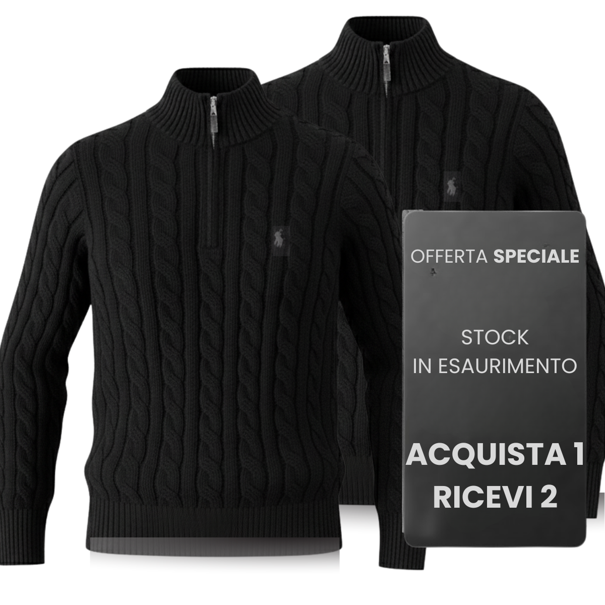 Maglione a Trecce in Cashmere (CLEARANCE) – Acquista 1, Ricevi 2