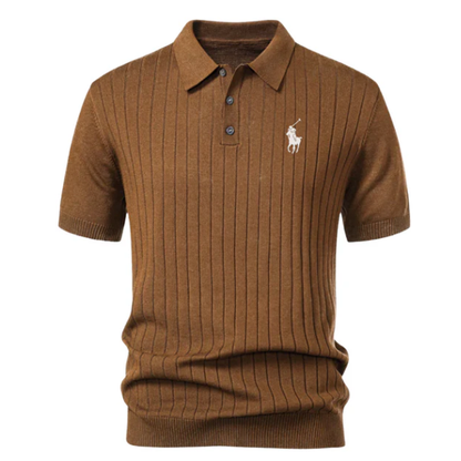 Polo in Maglia a Righe Premium
